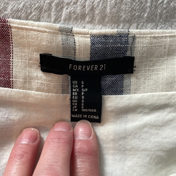 Forever 21 Women's Stripped Side Zip Miniskirt - Picture 5 of 8